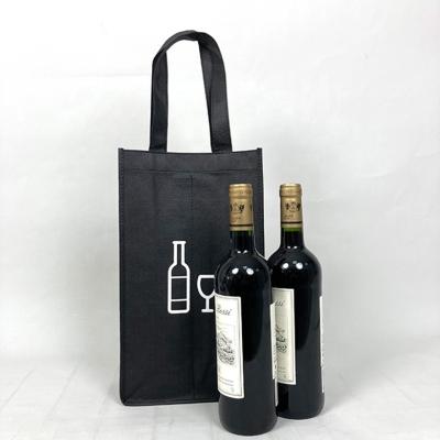 China Christmas Handled Arrange Cotton Burlap Wine Burlap Bags Neoprene Ice Wine Cooling Bags Bulk Cloth Tote Wine Glass Bags Wholesale for sale