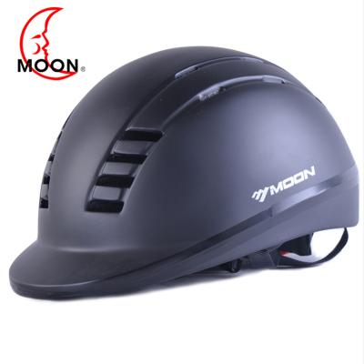 China 2019 Black Half Covered Riding Helmet MOON Equestrian Riding Helmet Safety Protection Helmet 54-60cm for sale