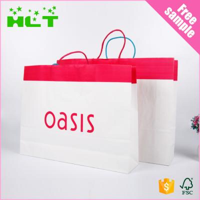 China Factory Supply Recyclable High Quality Retail Cheap Paper Shopping Bag for sale