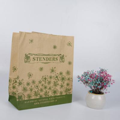 China Wholesale Custom Brown Recyclable China Kraft Paper Bag With Your Own Logo for sale