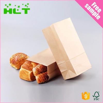 China Recyclable Customized Food Paper Bag Take Away Food Grade Kraft Paper Bags Wholesale for sale