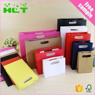 China Mini Paper Bag Recyclable Smart Die Cut Paper Bag Small Paper Bag for sale