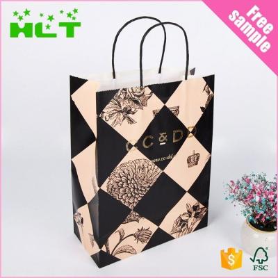 China Recyclable Craft Paper Bags China Wholesale Kraft Paper Bag With Handle for sale