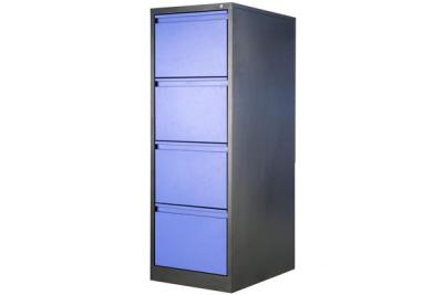 China Modern Colorful 4 Drawers Lockable Metal Vertical File Cabinets For Legal Size Hanging File for sale