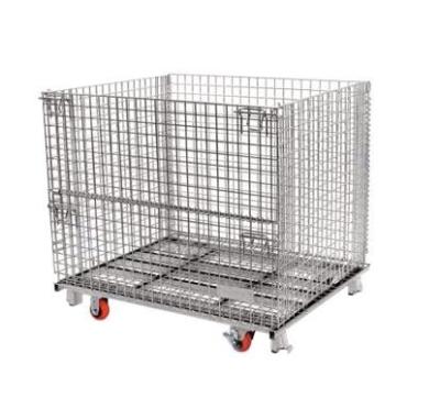 Chine Cages pliantes lumineuses d'entreposage en conteneur de fil de la surface 50x50/fil à vendre