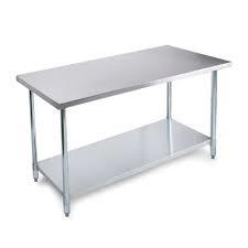 China Standard Size Stainless Steel Work Bench Table For Warehouse Load Weight 400lbs for sale