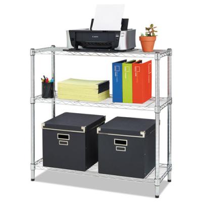 China Small Chrome Finish Office Storage Racks  / Adjustable Metal Shelving Unit for sale