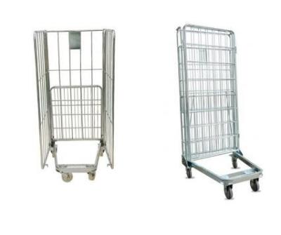 Chine Cage de stockage en métal de roulement d'emboîtement/chariot de service de fil pour le transport logistique à vendre