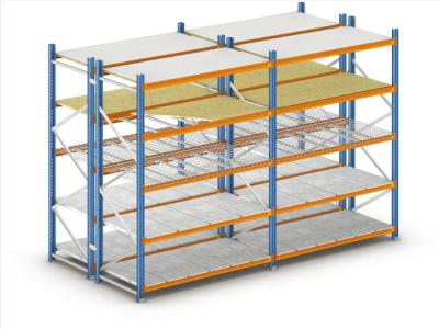 China Estantería de poca potencia de acero del palmo largo para la materia textil, almacenamiento de cuero en venta