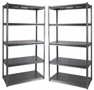 China 150kg Adjustable Steel Long Span Shelving With Column Slot Design for sale