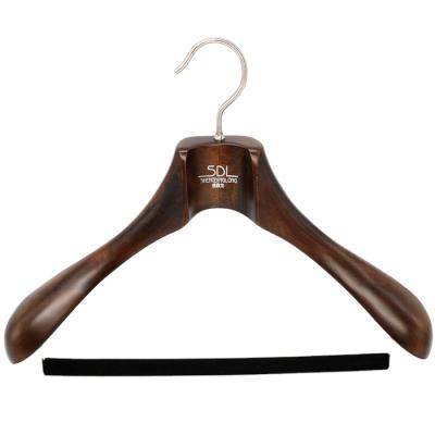 China Modern Multifunctional Style And Wide Shoulder Wood Material Coat Hanger for sale