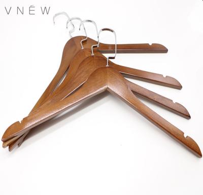 China Anti-slip Wooden Wholesale Hanger For Coat Suits High Quality Hanger For Adults for sale