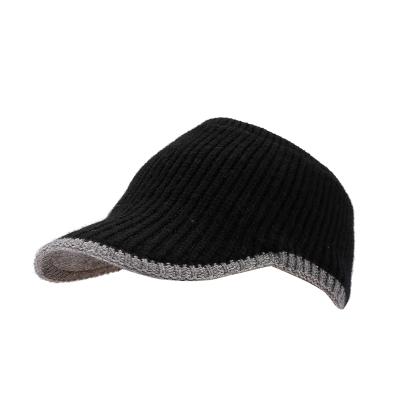 China Warm Knitted Empty Female Duck Tongue Hat Autumn And Winter Comfortable Windproof Top Hat for sale