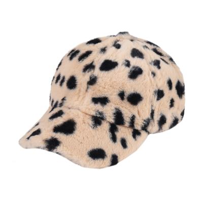 China COMMON women's leopard print duck tongue hat outdoor sports hat autumn and winter trucker hat for sale