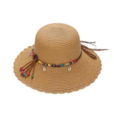 China Comfortable Spring and Summer Beach Sun Hat Holiday Sun Protection Adjustable Straw Hat for sale