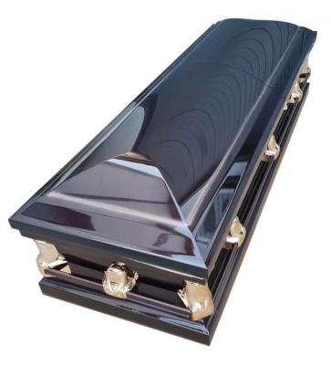 China Chinese American Style Cheap Steel Adult Caskets for sale