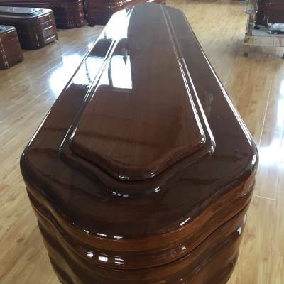 China Burial European Wooden Casket Style European Style for sale