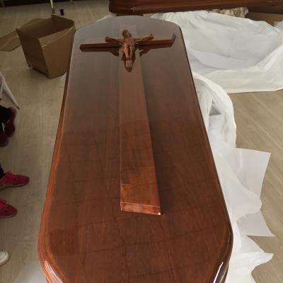 China china factory style european cheap burial wood coffin for sale