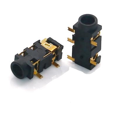 China audio & 3.5mm Video Jack SMT SMD 5P 3.5mm Audio Stereo Phone Jack With Gold Plated for sale