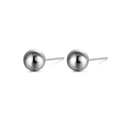 China Wholesale FASHIONABLE Jewelry 6MM 8MM Small Ball Stainless Steel Punk Stud Earrings For Women Men Earring Studs for sale