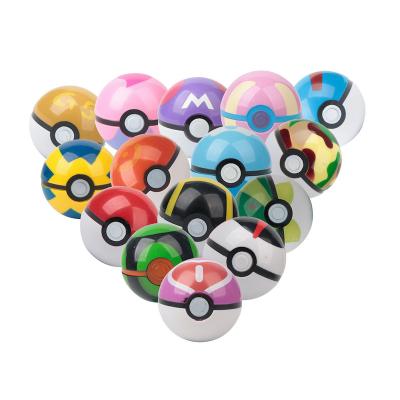 China Hot Sale Funny Pokeball Push Monday Ball Figure Toy Game Action Number 7cm Ball Popular Toy For Gift for sale