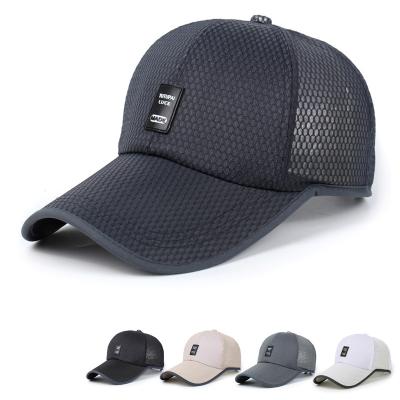 China Summer COMMON Simple Casual Fashion Travel Fully Breathable Mesh Trucker Hat Outdoor Baseball Cap for sale