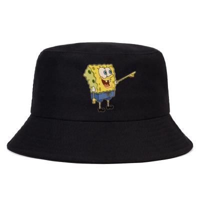 China Printed Picture Wholesale Anime Pattern Cute Fashion Casual Trend Outdoor Shade Bucket Hat for sale