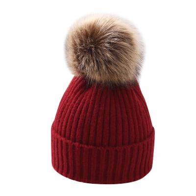 China COMMON 2021 Autumn Winter New Fashionable Trend Kids All-match Soft Warm Knitted Woolen Hat for sale