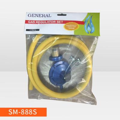 China Reducing L.p.gas pressure hose complete with regulator and hose clamp for sale