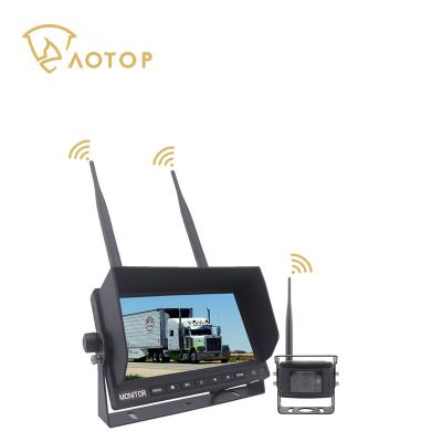 China Waterproof Wireless DVR Quad Monitor System Slot View With Radio Max Rear Camera AOTOP 4 Factory for sale