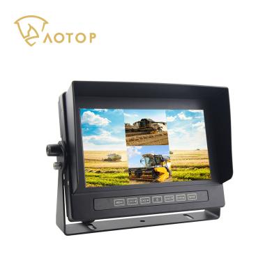 China Aotop Waterproof 4pin Monitor Camera System IP68 Rated High Resolution Waterproof Quad Rearview Monitor Forklift Camera System for sale