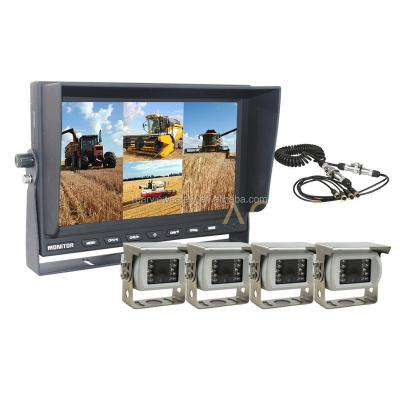 China 9 Inch E-MARK QUAD Split Rear View Monitor / Camera System , 4CHs Truck / Tractor Reversing Camera CM-900MQ for sale