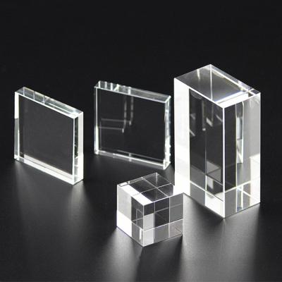 China China March EXPO 2022 Blank Crystal Block For Laser Engraving Photo Customized Logo for sale