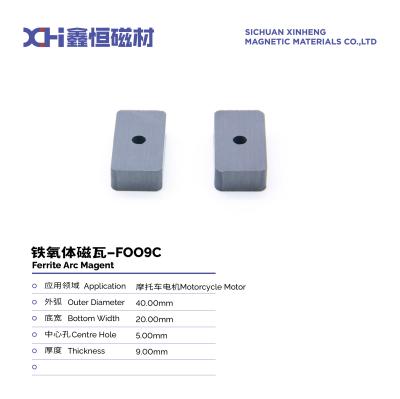 China Bogenstarker Strontium Y30 Sinterferritmagnet Y30 Y33 für Motorräder F009C zu verkaufen