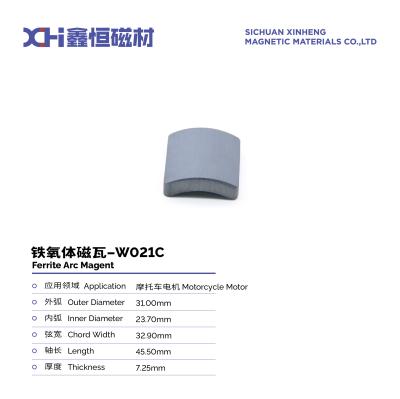 China High Coercive Force Sintered Ferrite Magnet For Motorcycle Motors  W021C for sale