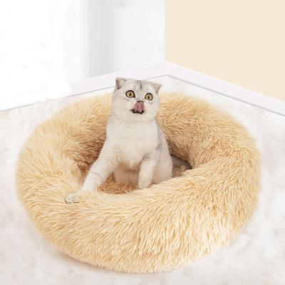 China High Quality Pet Beds Travel Memory Foam Dog Sleeping Beds Soft Cushion Sofa Donut Cat Bed Pet Floor for sale