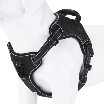 China Customized Luxury Stocked Fashion Polyester Pet Sling Dog Traction Rope Harness for sale