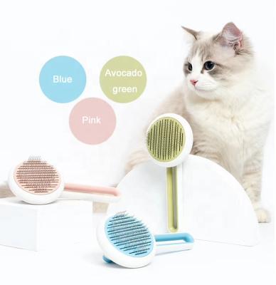 China Wholesale Viable Hair Comb Comfortable Metal Comb Brush Dog Hair Hair Accessory For Pet Cleaning Fur for sale