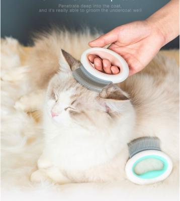 China Viable Hot Sale Pet Hair Remove Cat Pet Comb Pet Dog Cat Shedding Grooming Comb Hair Removal Brush Grooming Dog for sale