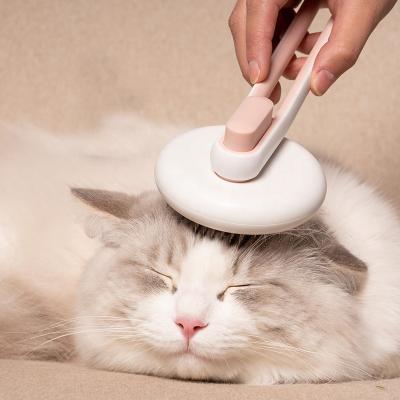 China Sustainable Durable Fashionable Pet Grooming Brush Up Popular Pet Hair Remover For Dog And Cat Easy Cleaning Pet Comb for sale