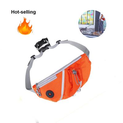 China Factory Stored Durable Lightweight Lightweight Hands Free Pet Jogging Bags Logo Dog Waist Pack Bag Custom Made For Dog Owner for sale