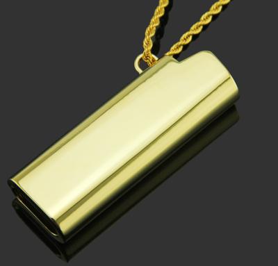 China CLASSIC Style Creative Silver Shiny Lighter Powder Color Gold Accessories Tool Pendant Necklace for sale