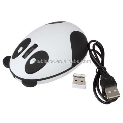 China Mini Cute Panda Shape Rechargeable Wireless Mouse Optical Computer Mouse For Business/Exhibition/Christmas Gift for sale