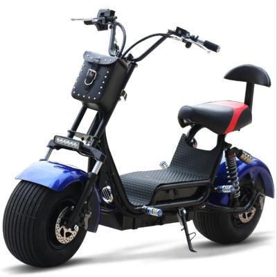 China 2020 New 1500w Long-Mileage Two Wheel Unisex Electric Motorcycle Fat Tire Electric Scooter Citycoco For Adult for sale