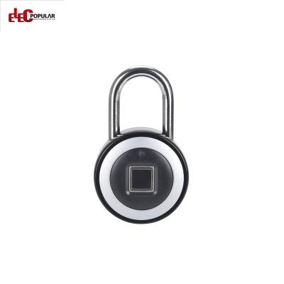 China Aluminum Alloy Lock / Padlock Fingerprint Elecpopular Security Smart APP Zinc Alloy Padlock Electronic Fingerprint for sale