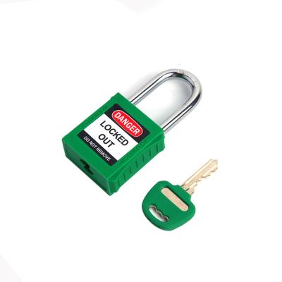 China High Security 38mm Steel Nylon Shackle Security Padlock With Master Keys Safety Padlock for sale