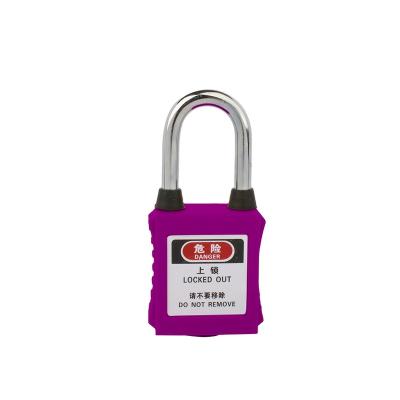 China High Security 38mm Double Head Dustproof Shackle Nylon Body Safety Padlock for sale