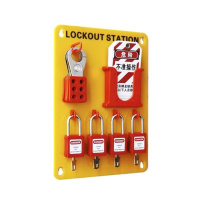 China Excellent Good Resistance And Color Insulativity Padlock 4pcs Industrial Security Lockout Aging Station for sale