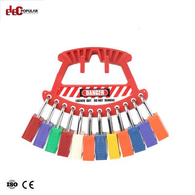 China Widely Used In China Supplier 12 Chemical Padlock Holes Customized Portable Lockout Tagout Padlock Station for sale