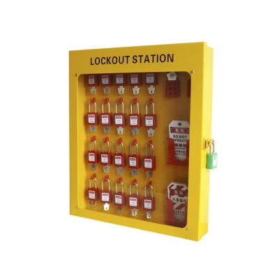 China Easy to scab and adjust space to different size lockout High Quality China Lock Security Padlock Lockout Station for sale